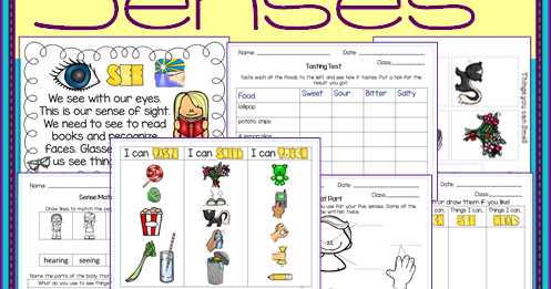 Nyla's Crafty Teaching: The Five Senses Worksheets, Activities and Posters
