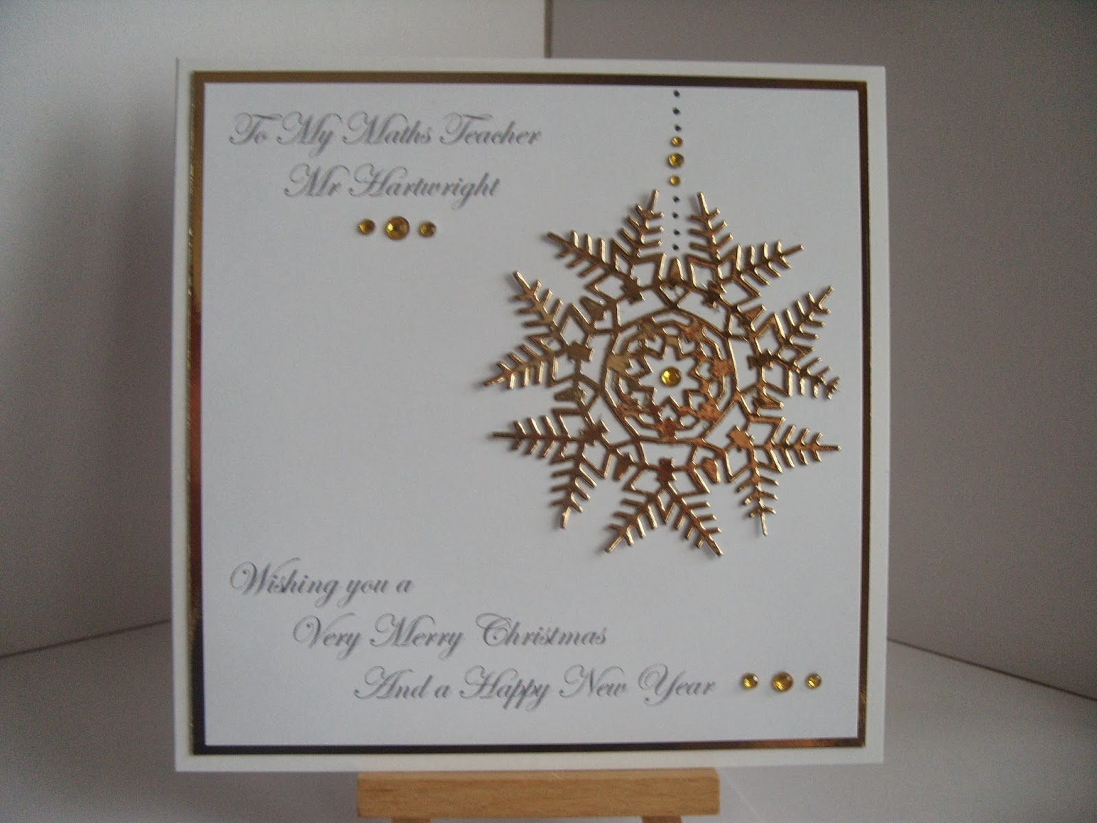 Lizzies craft space: Teachers Christmas Cards