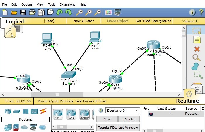 Cisco Packet Tracer-netwerksimulatietool