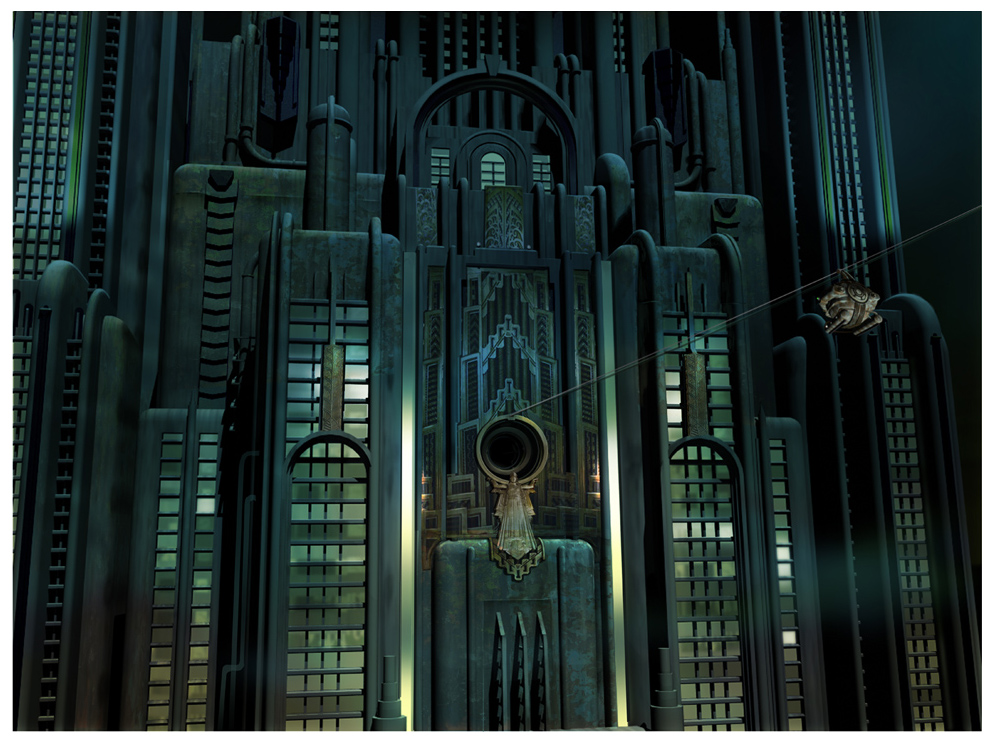 Jim Martin Concept Art Bioshock Deco Building
