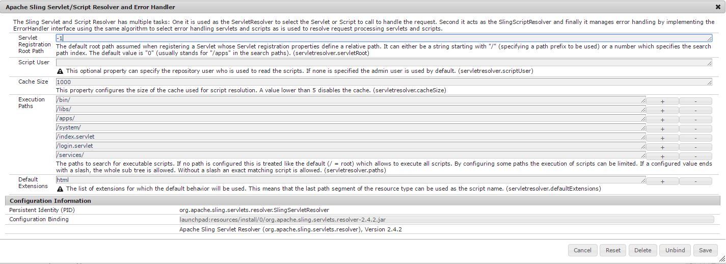 Sling Servlet 04 Registration via resourceType or Path AEM