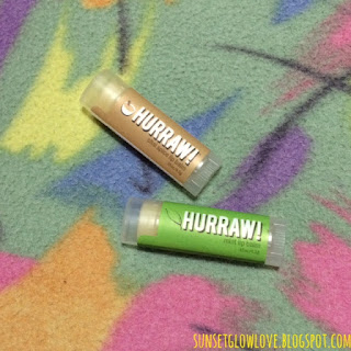 Hurraw lip balm in Chai Spice and Mint