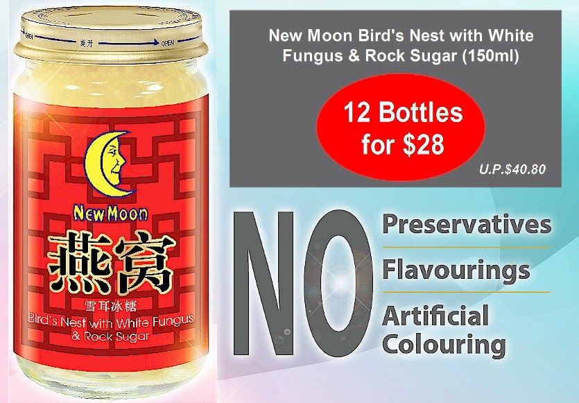 New Moon Bird's Nest With White Fungus & Rock Sugar 12 Bottles