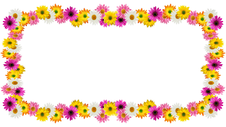 Spring flores frame - 1 photos png