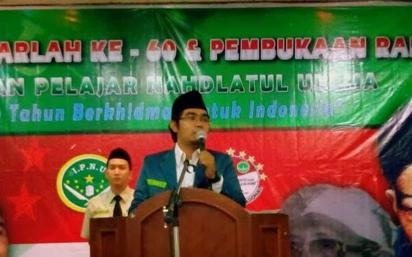 Ketua Umum Pimpinan Pusat Ikatan Pelajar Nahdlatul Ulama (IPNU) Khaerul Anam Hs
