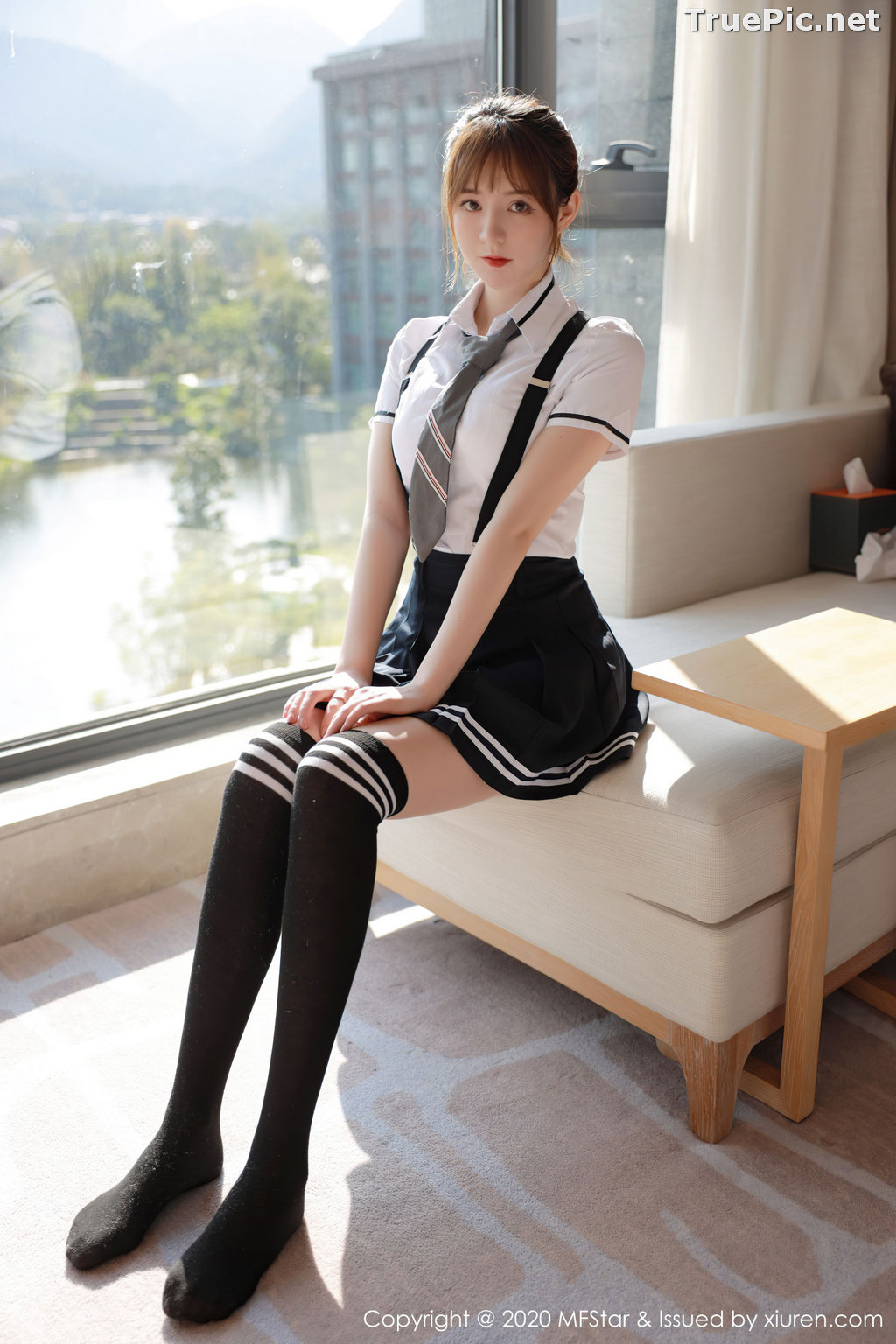 Image MFStar Vol.390 - Chinese Model - yoo优优 - Sexy Student Uniform - TruePic.net - Picture-33