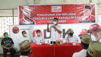 Laskar Karanji Mekar Dukung Olly-Steven, Olly: Dengan Gotong royong Kita Ciptakan Ruang Kesejahteraan Untuk Rakyat