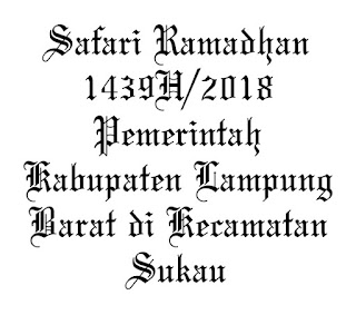 safari ramadhan pemkab lampung barat