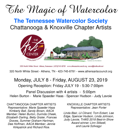 Watercolor show poster