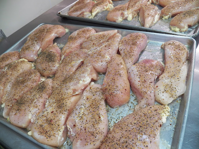 Chicken Breasts with Seasoning for Fajita's