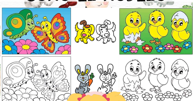 Fichas para colorear según modelo | Mundo de Rukkia