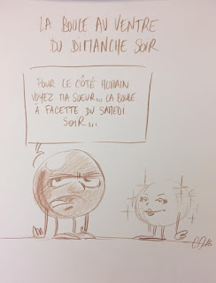 Dessins satiriques réalisés en direct durant un Seminaire SOPRA-STERIA permettant d'orienter un partenariat vers une communication ouverte entre les équipes ©Guillaume Néel