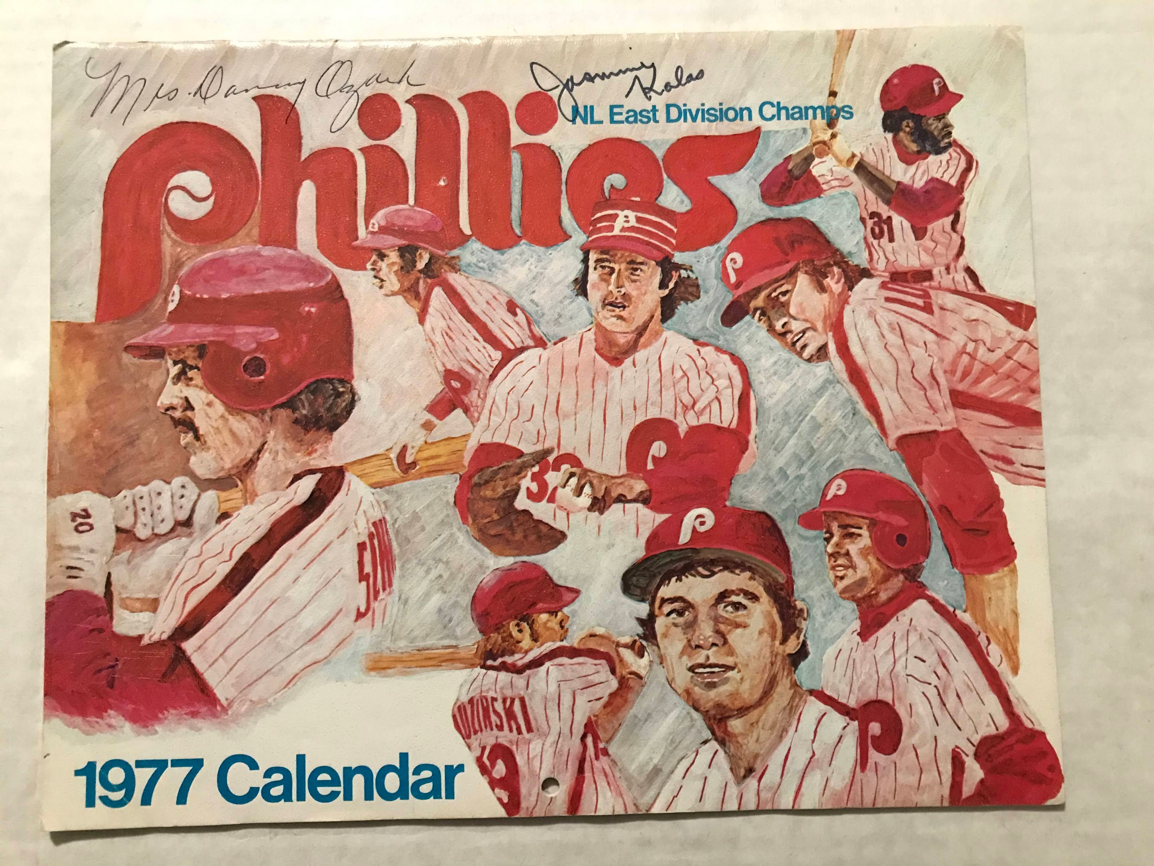 Baseball Cards Come to Life! 1977 Phillies Calendar