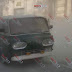 Automotor se incendia frente al Congreso del Estado