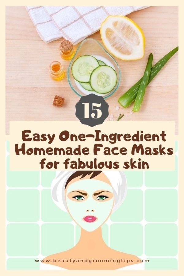 15 OneIngredient Homemade Face Masks For Fabulous Skin Beauty and