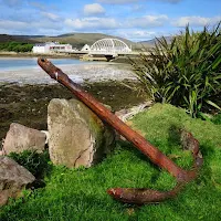 Pictures of Ireland: Anchor and the bridge to Achill Island in County Mayo