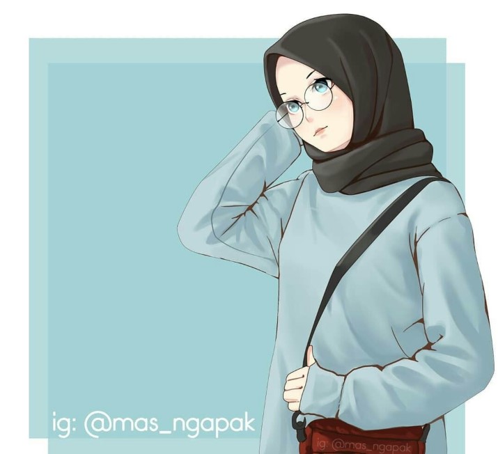 Gambar kartun muslimah lucu dewasa