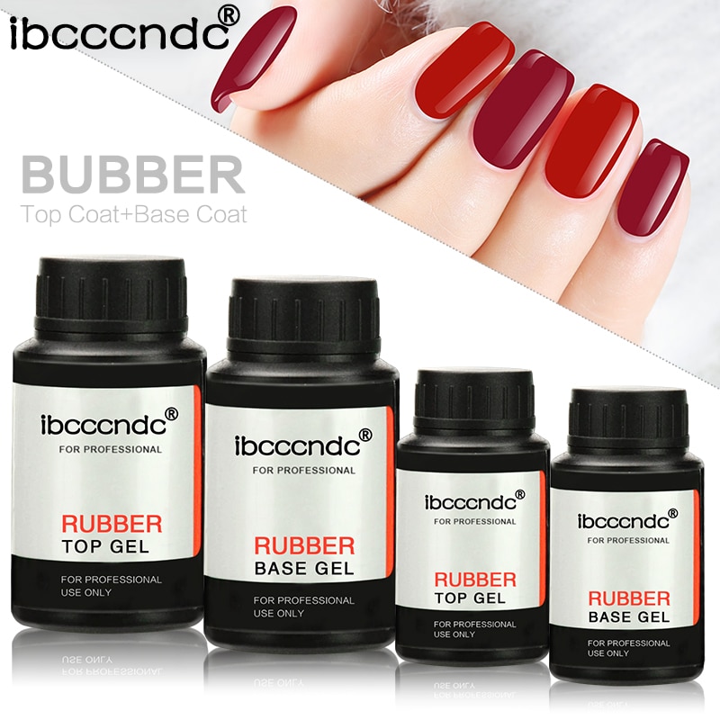 IBCCCNDC 14ml UV Fast Dry Varnish Rubber Base Coat Top Coat Long