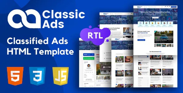 Best Classified Ads HTML Template