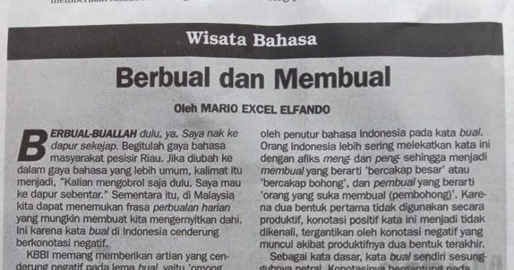 Berbual Dan Membual
