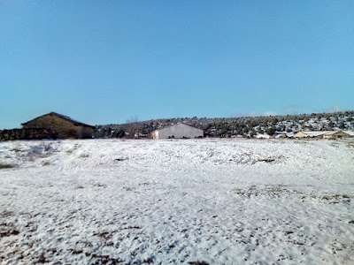 nieve en la serrania de cuenca. autor, miguel alejandro castillo moya