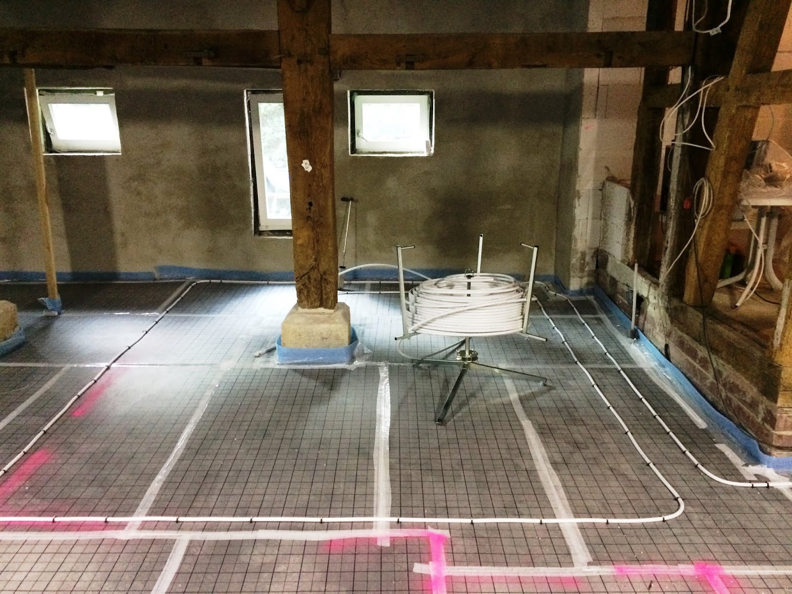 Sanierung Fachwerkhaus Krelingen Greitjenhof Fussbodenheizung Teil Ii