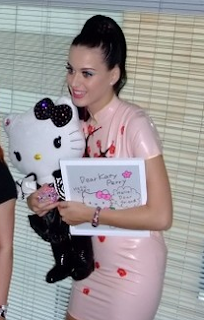 Katy Perry and Hello Kitty soft plush toy doll