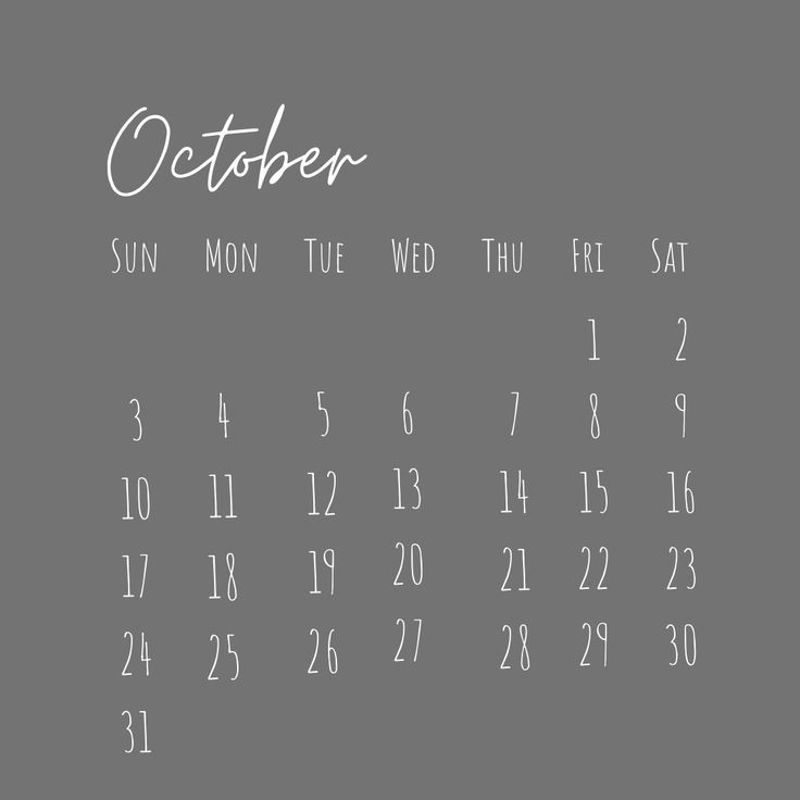 Download October 2021 Calendar HD Wallpaper