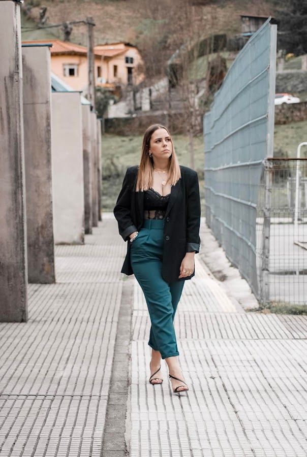 Outfit con body lencero