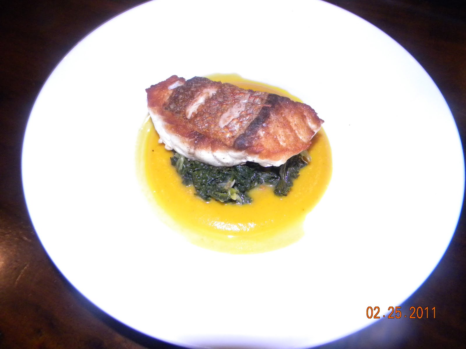 Kellari DC fish of the Day Pan roasted American red snapper with