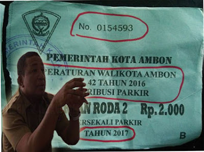 Sapulette: Sabtu Besok Semua Karcis Parkir Lama Ditarik Dari Peredaran 1 robby karcis