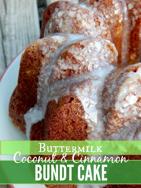 Coconut & Cinnamon Buttermilk Bundt Cake...rich, moist and perfect for brunches, Sunday breakfasts, wedding showers and more! (sweetandsavoryfood.com)