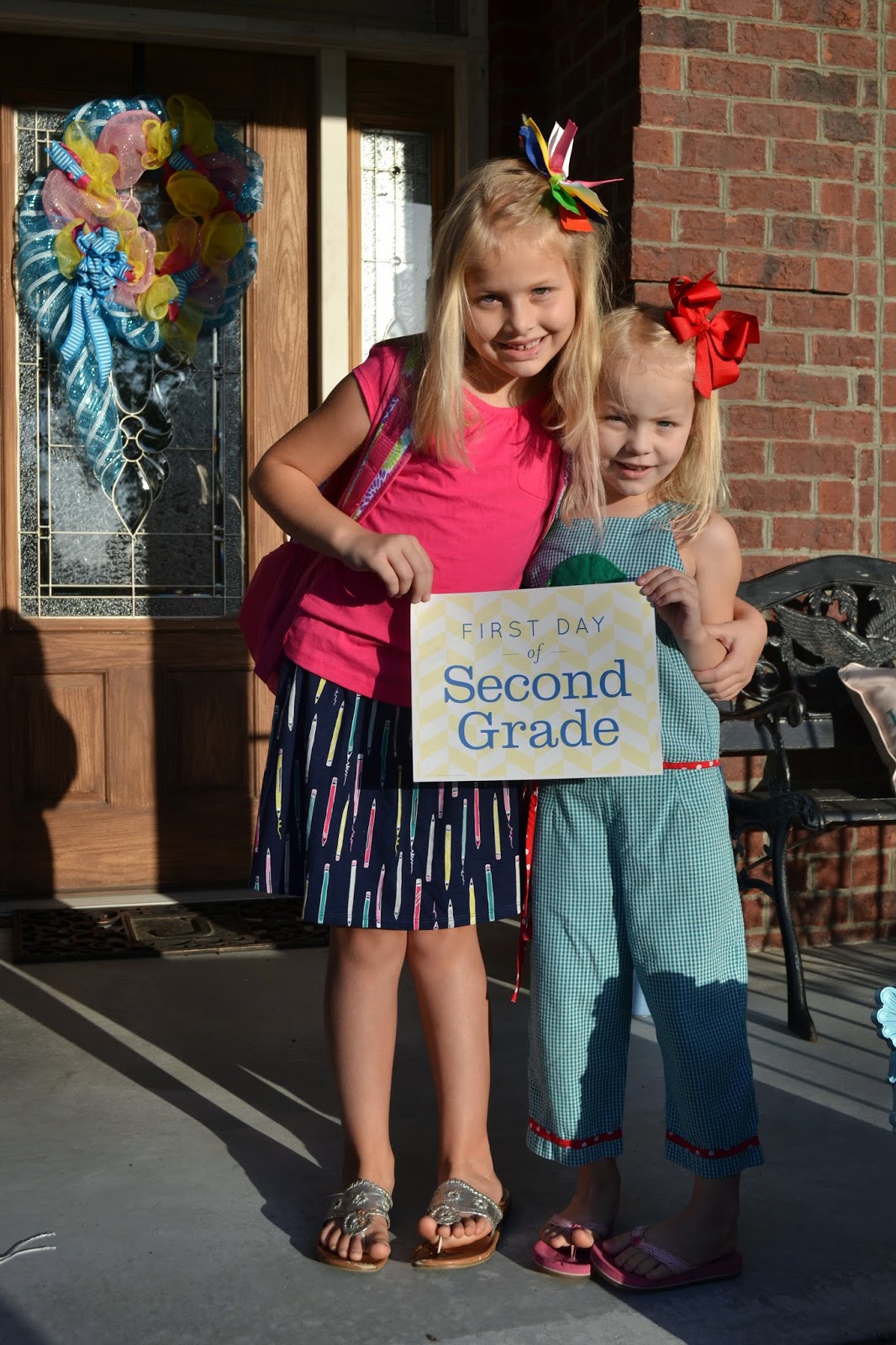 First Day of School {2nd Grade} - Life on the Bay Bush