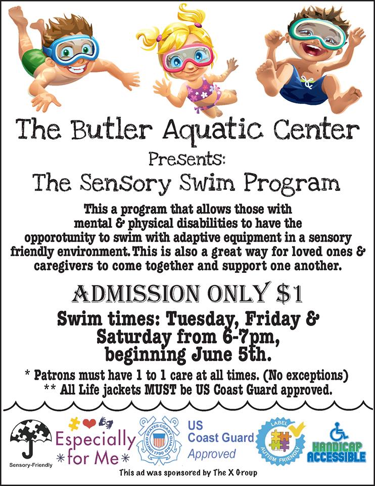 Mid America Live Sensory Swim at the Butler Aquatic Center