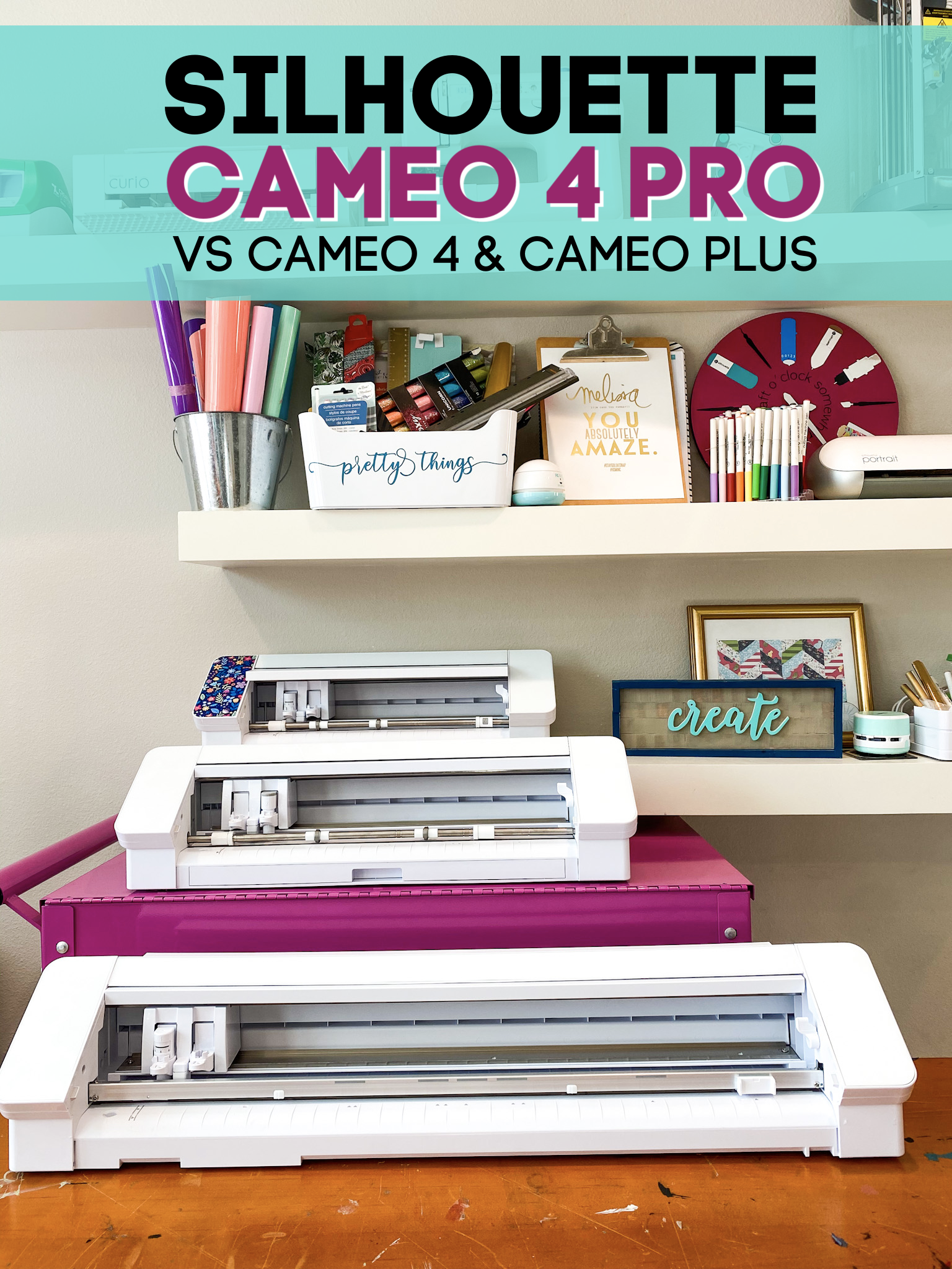 Silhouette CAMEO 4 vs CAMEO 4 Pro: What's the Same and What's