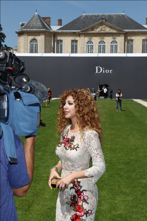 Celeb Asia Wallpapper Myriam Fares In Dior Fashion Show ميريام فارس فى عرض ازياء ديور