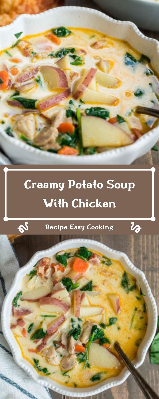 Creamy Potato Soup With Chicken