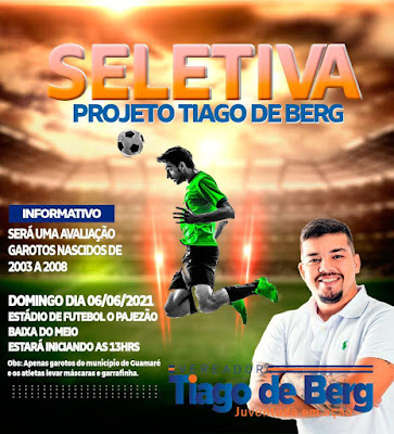 GUAMARÉ; VEREADOR TIAGO DE BERG DIVULGA AÇÃO DE SEU PROJETO PARA JUVENTUDE