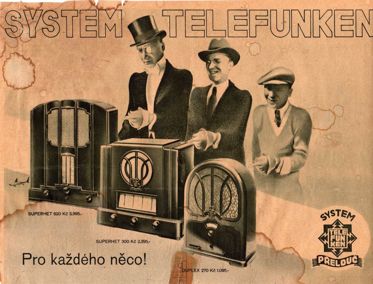 Doctor Ojiplático. Aparatos de Radio. 42 ejemplos de publicidad vintage. Telefunken