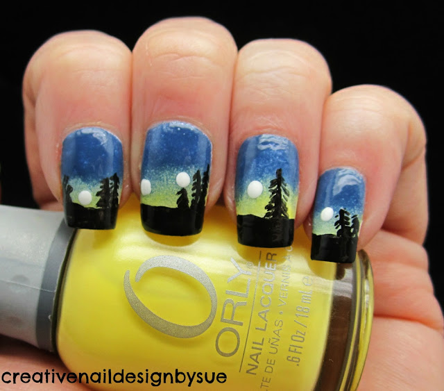 Creative Nail Design by Sue: Let It Snow Challenge-Winter Solstice