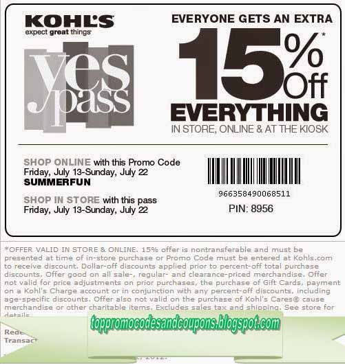 Free Promo Codes and Coupons 2023 Kohls Coupons