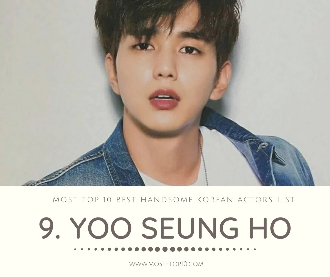 Most Top 10 Best Handsome Korean Actors List