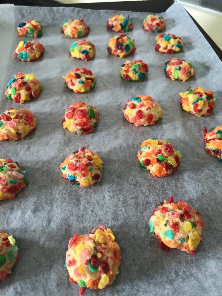 Pakistani Recipes: Colourful Cornflake Cookies by Jenny Lim