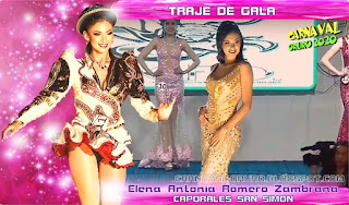 Elena Antonia Romero Zambrana traje de gala
