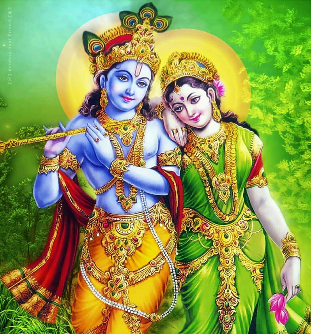 Radha Krishna Ji Ki Photo - Cartoon Art Wallpaper Download | MobCup