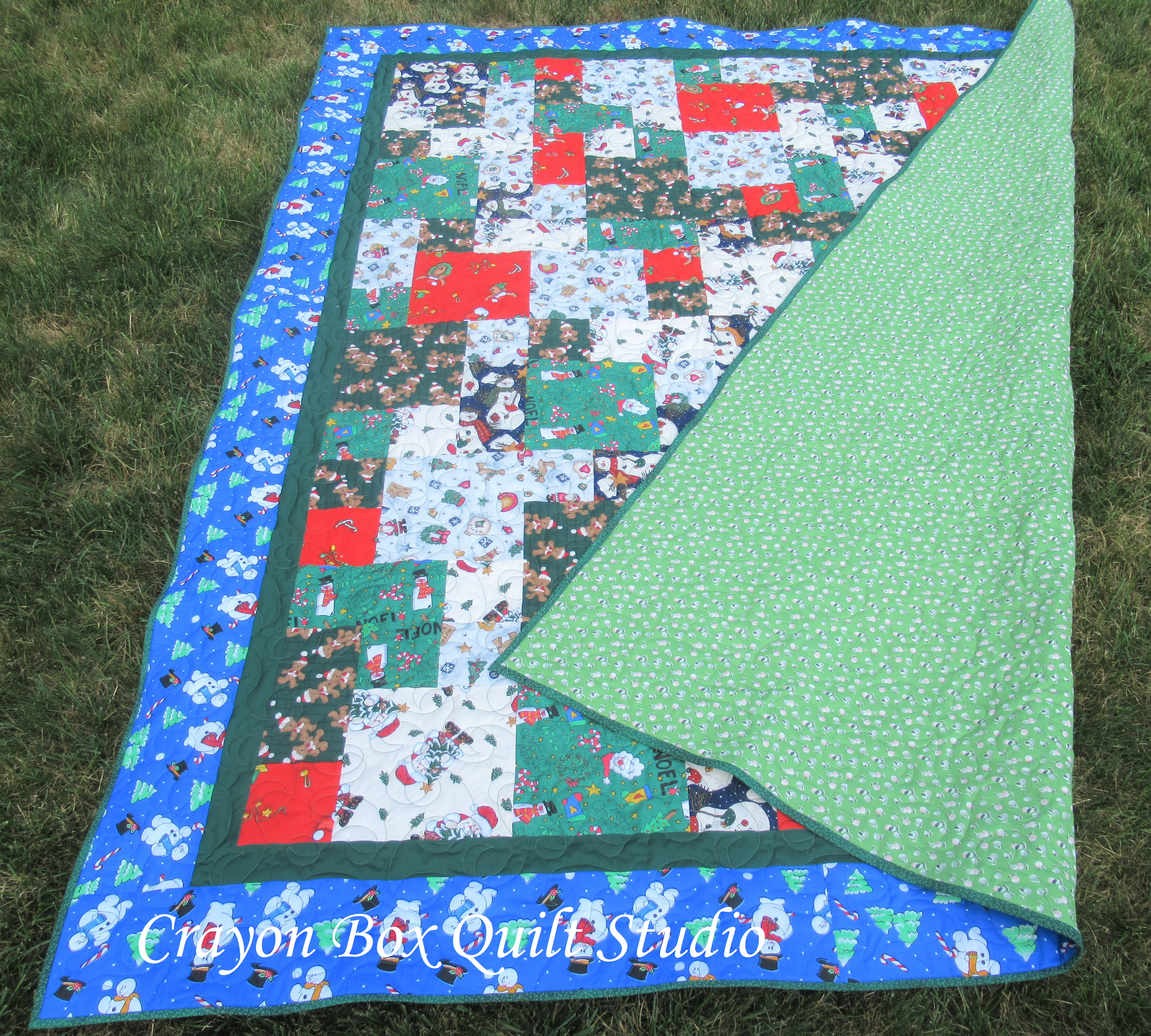 Crayon Box Quilt Studio Guild Scrappy Christmas Quilt
