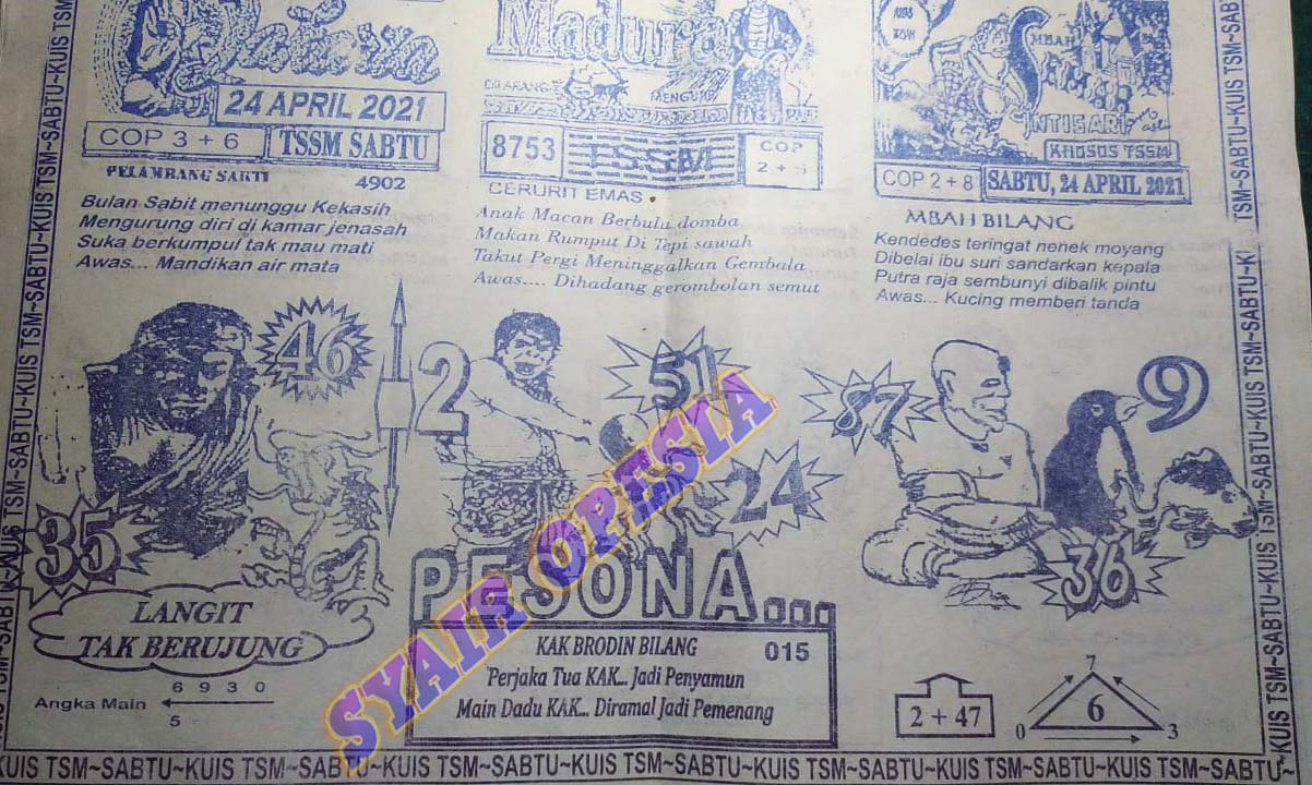 Syair Sgp Hari Ini Sabtu 24 April 2021 Opesia Official