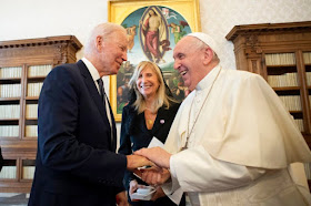 Pope Francis and Joe Biden