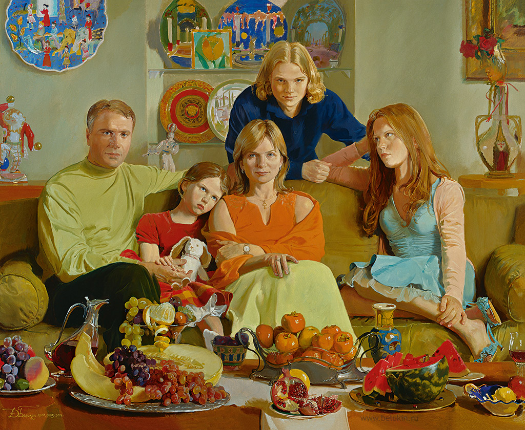 Русское семейное с сюжетом. Семья в живописи. Семья в современной живописи. Картина семья за столом. Большая семья живопись.