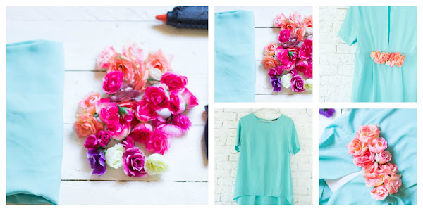 Decora tu ropa con flores diy